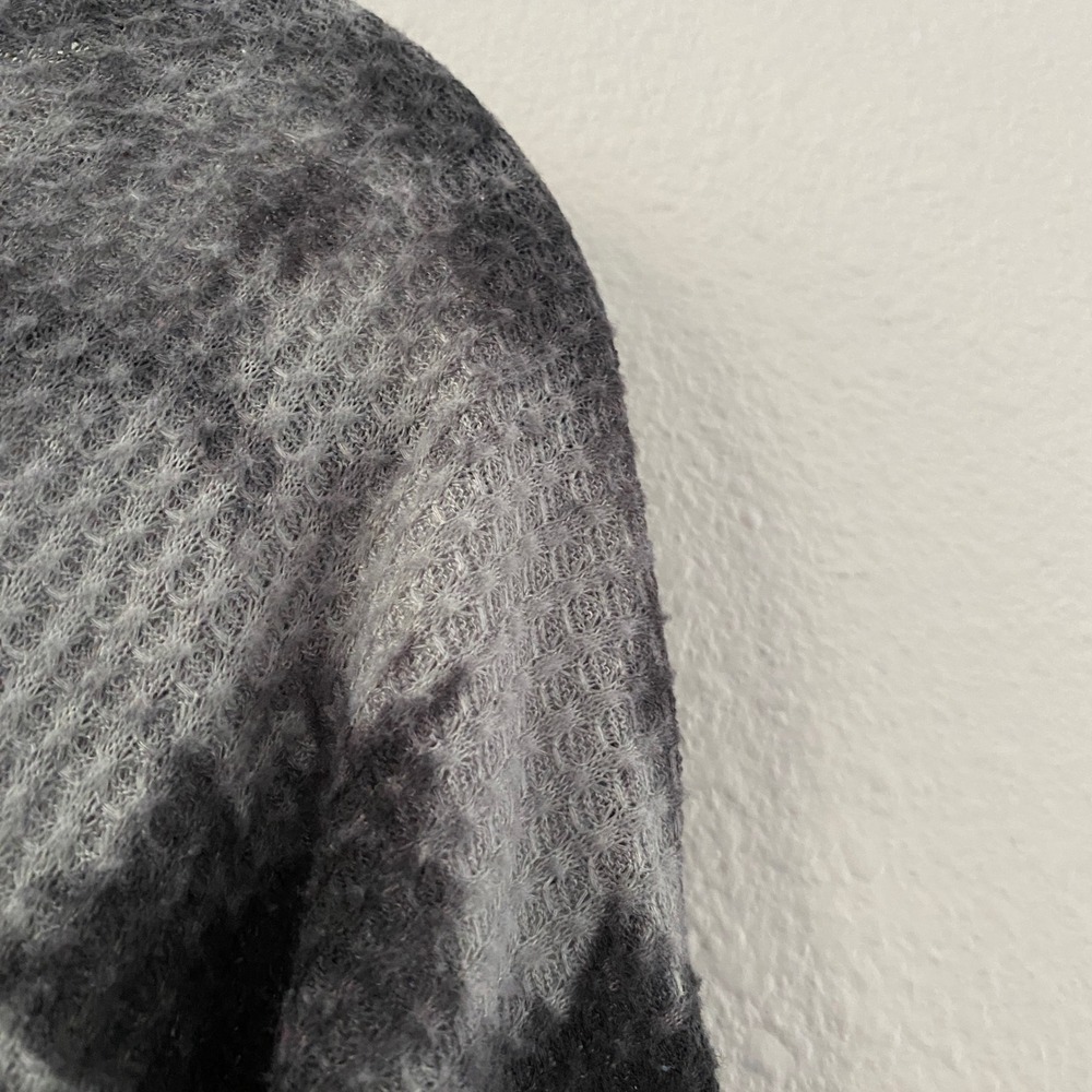French Laundry Tie Dye Waffle Knit Top 1X Grunge Slouchy Autmn Fall Casual - Picture 6 of 8